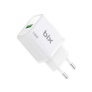 Bix BXAC10 10W 5V 2.1A USB-A Akıllı Çipli ve Kısa Devre Korumalı Şarj Adaptörü Beyaz