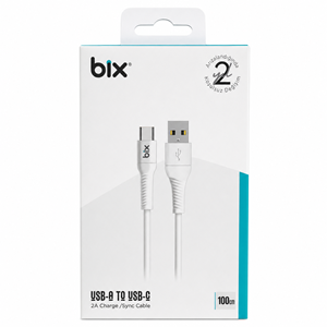Bix BXUC05C 18W USB-A to Type-C Hızlı Şarj ve Data Kablosu 1 Metre