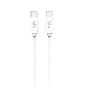 Bix BXUC04C 60W Type-C To Type-C Hızlı Şarj Ve Data Kablosu 1 Metre Beyaz