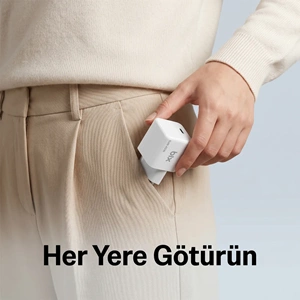 Bix BX1P46G-WT GaN 45W Type-C PPS/AVS Destekli Hızlı Şarj Cihazı Beyaz