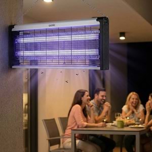 Asonic S28 XXXLBoy Çift Cam LED Zincir Askısılı Sanayı Tipi Sinek Öldürücü 40W+ 2000V
