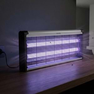 Asonic S28 XXXLBoy Çift Cam LED Zincir Askısılı Sanayı Tipi Sinek Öldürücü 40W+ 2000V