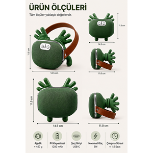 YEŞİL FH-670 İNSAN ELİ MASSAGE MASAJ ALETİ