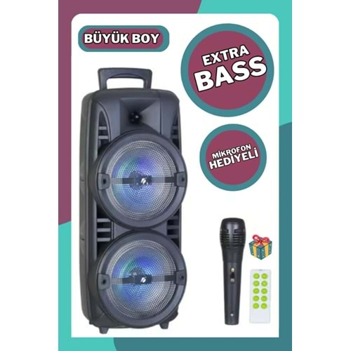 KTS-1745 IŞIKLI MİKROFONLU BLUETOOTHT SES SİSTEMİ