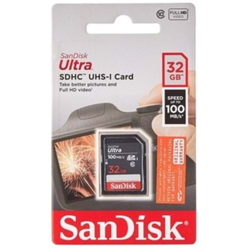 SanDisk Ultra 32GB SDHC 100MB/s SDSDUNR-032G-GN3IN Hafıza Kartı