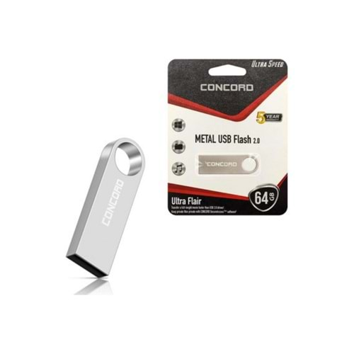 Concord C-U64 64 GB Usb 2.0 Metal Ultra Flair Flash Bellek