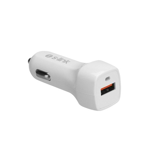 S-link Swapp SW-QAC42B Qualcomm 3.0 Beyaz Araç Şarj Cihazı