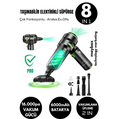 MPIA MCV-05 FOROFESYONEL 8 İN 1 ŞARJLI SÜPÜRGE