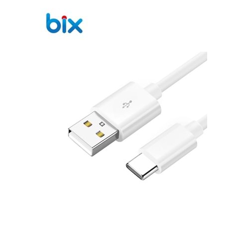 Bix BX-UC03C USB -3A 1mt Type-C Şarj ve Data Kablosu