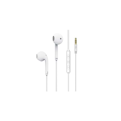 Bix TCA3HF 14.2mm Dinamik Sürücülü Mikrofonlu Kulak İçi Kulaklık Beyaz