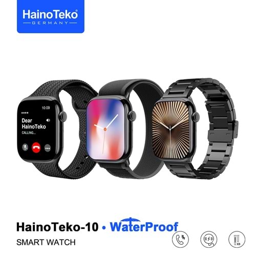 TEKO-10 HAİNO TEKO SU GEÇİRMEZ AKILLI SAAT 3 KORDONLU