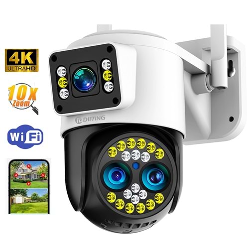 LF-006 // ÜÇ KAMERALI HD WİFİ IP KAMERA // LEERFEİ