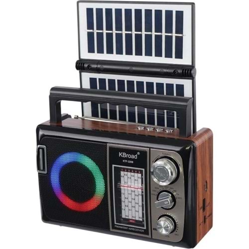 KTF-2208 GÜNEŞ ENERJİLİ BLUETOOTH NOSTALJİK SPEAKER