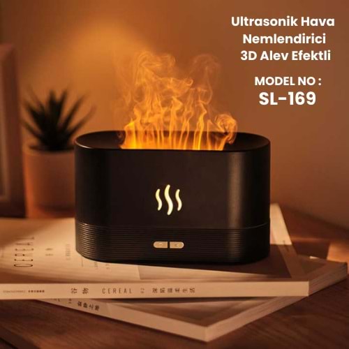 DT-SL169 LED IŞIKLI ALEVLİ HAVA NEMLENDİRCİ-YANARDAĞ