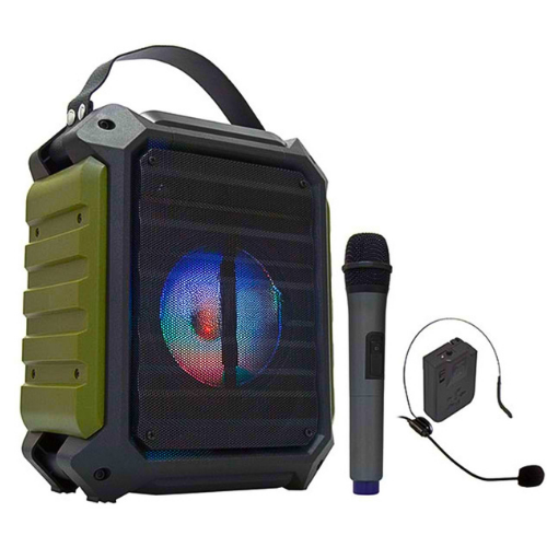 Dıgıtal Audıo DA-6A 20W 2 Adet Kablosuz El+ Baş-Ense Mikrofonlu FM/USB/SD Bluetoothlu Toplantı Anfisi