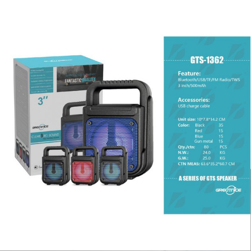 GTS-1362 SPEAKER BLUETOTH IŞIKLI