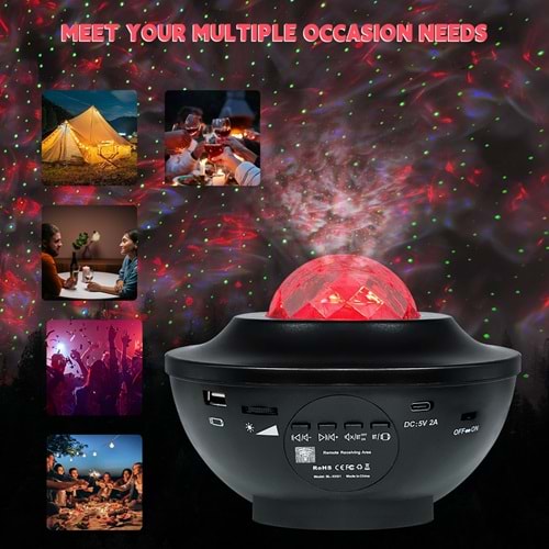 LF-K01 KUMANDALI DİSKO BLUETOOTH