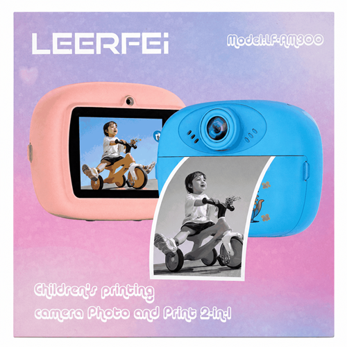 AM300 KAMERA RENKLİ MİNİ PRİNTER ÇOCUK FOTOĞRAF MAKİNASI ÇIKTILI