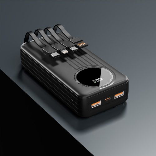 S-link IP-G220 20000mAh PD20W+QC3.0 Dahili Kablolu LCD Taşınabilir Pil Şarj Cihazı Powerbank