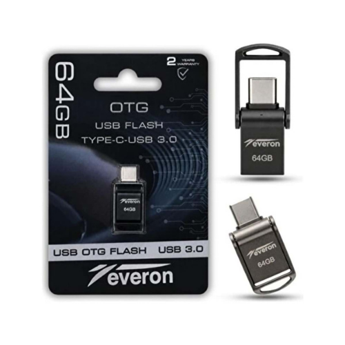 Everon EVR-OTG-64 64 GB OTG TypeC USB 3.0 Metal Flash Bellek
