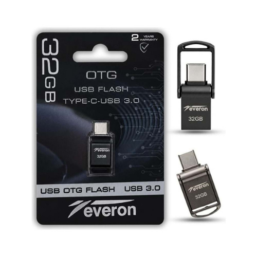 Everon EVR-OTG-32 32 GB OTG TypeC USB 3.0 Metal Flash Bellek