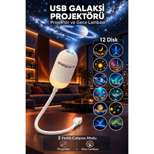 LF-T5 GECE AYDINLATMA 12 UÇLU PROJEKTÖRÜ LEERFEİ