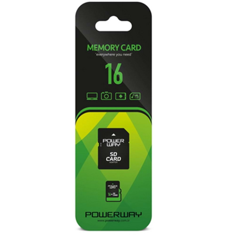 POWERWAY 16 GB MİCRO SD HAFIZA KARTI