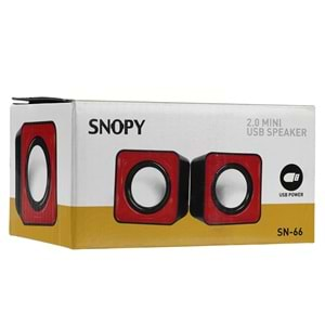 SNOPY SN-66 2,0 6 RENKLİ USB SPEAKER