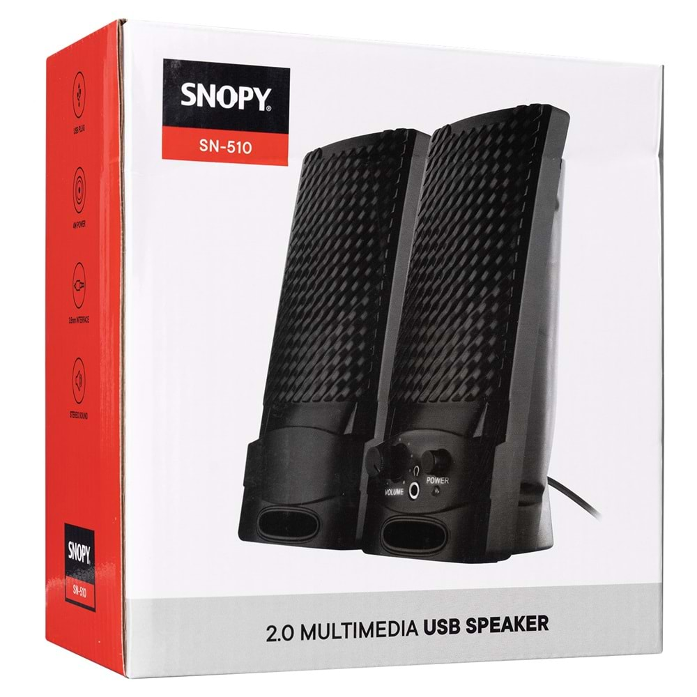 SNOPY SN-510 2.0 SİYAH SPEAKER