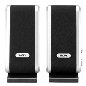 SNOPY SN-820 2,0 SİYAH/GÜMÜŞ LCD İNCE TASARIM USB SPEAKER