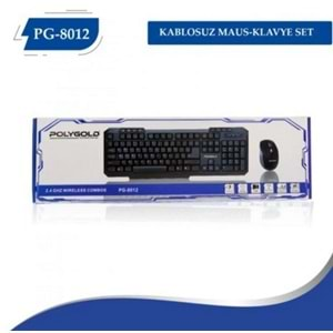 POLYGOLD PG-8012 WİRALESS KLAVYE-MOUSE SET