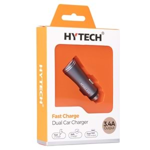 HYTECH HY-X60 3.4A HIZLI ŞARJ 2 USB ARAÇ ŞARJ CİHAZI