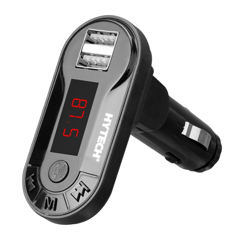 HYTECH HY-XCB25 5V 1A LED EKRAN USB+TF DESTEĞİ BLUETOOTH FM TRANSMİTTER