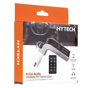 HYTECH HY-XCB75 5V 2.1A LED EKRAN USB/TF DESTEĞİ BLUETOOTH FM TRANSMİTTER