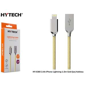 HYTECH HY-X380 2,4A IPHONE LIGHTNİNG 1,5m ŞARJ KABLOSU