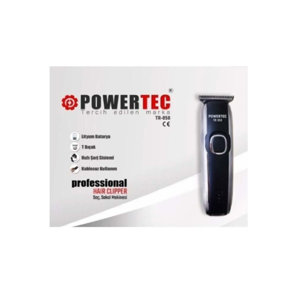 POWERTEC TR-858 SAÇ SAKAL TRAŞ MAKİNASI