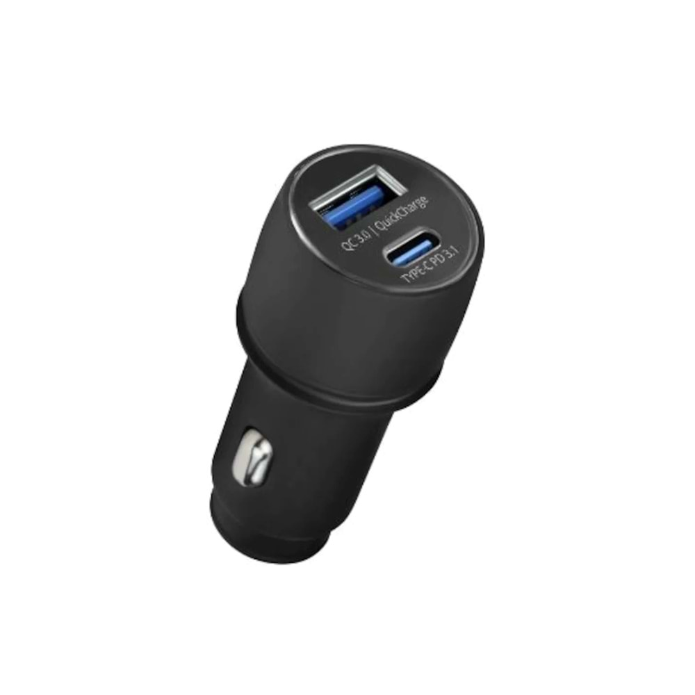 Powerway CC34 Qc 3.0A Usb-Type C Araç Hızlı Şarj 18W Çakmaklık