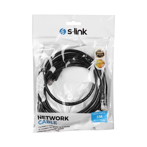 S-link SL-CAT603 3mt CAT6 Kablo