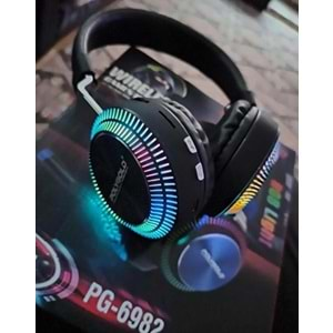 POLYGOLD PG-6982 RGB 9D IŞIKLI BLUETOOTHT KULAKÜSTÜ KULAKLIK