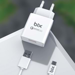 Bix BX-L10TA 5V 2,1A 10W İphone 1mt Kablolu Şarj Cihazı