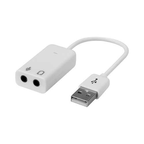 Bawerlink BW-71 Kablolu USB Beyaz Ses Kartı 7.1 Dual Channel