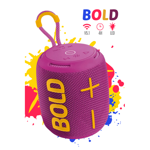 Powerway BOLD Taşınabilir Ses Bombası Kablosuz Bluetooth Hoparlör Speaker Yüksek Sesli TWS