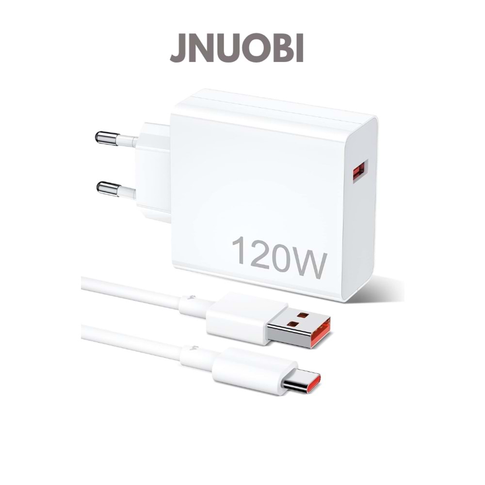 JNUOBI JC-120A 120W TURBO SANİYELİ TYPE-C ŞARJ SETİ