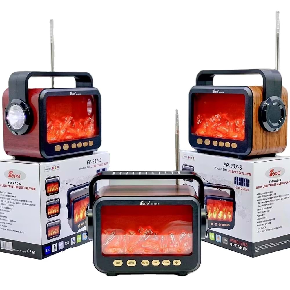 FP-337 ŞÖMİNELİ NOSTALJİK RADYO