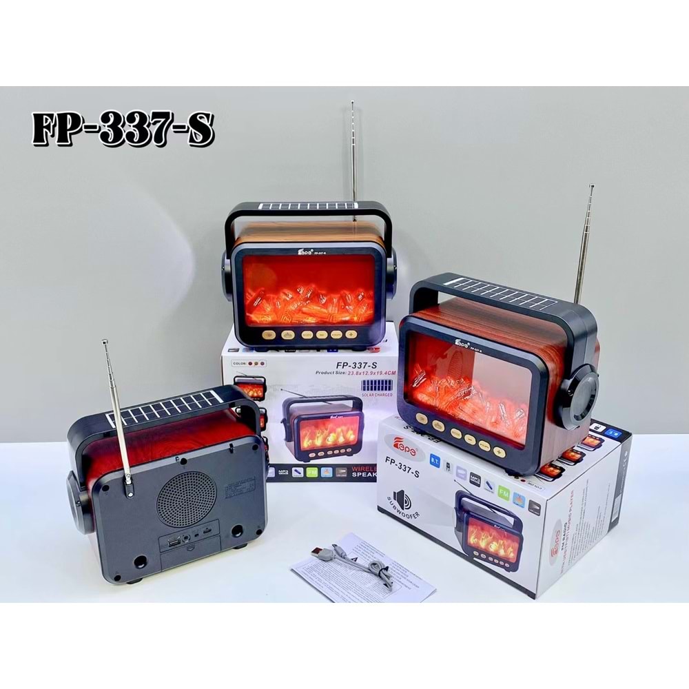 FP-337 ŞÖMİNELİ NOSTALJİK RADYO