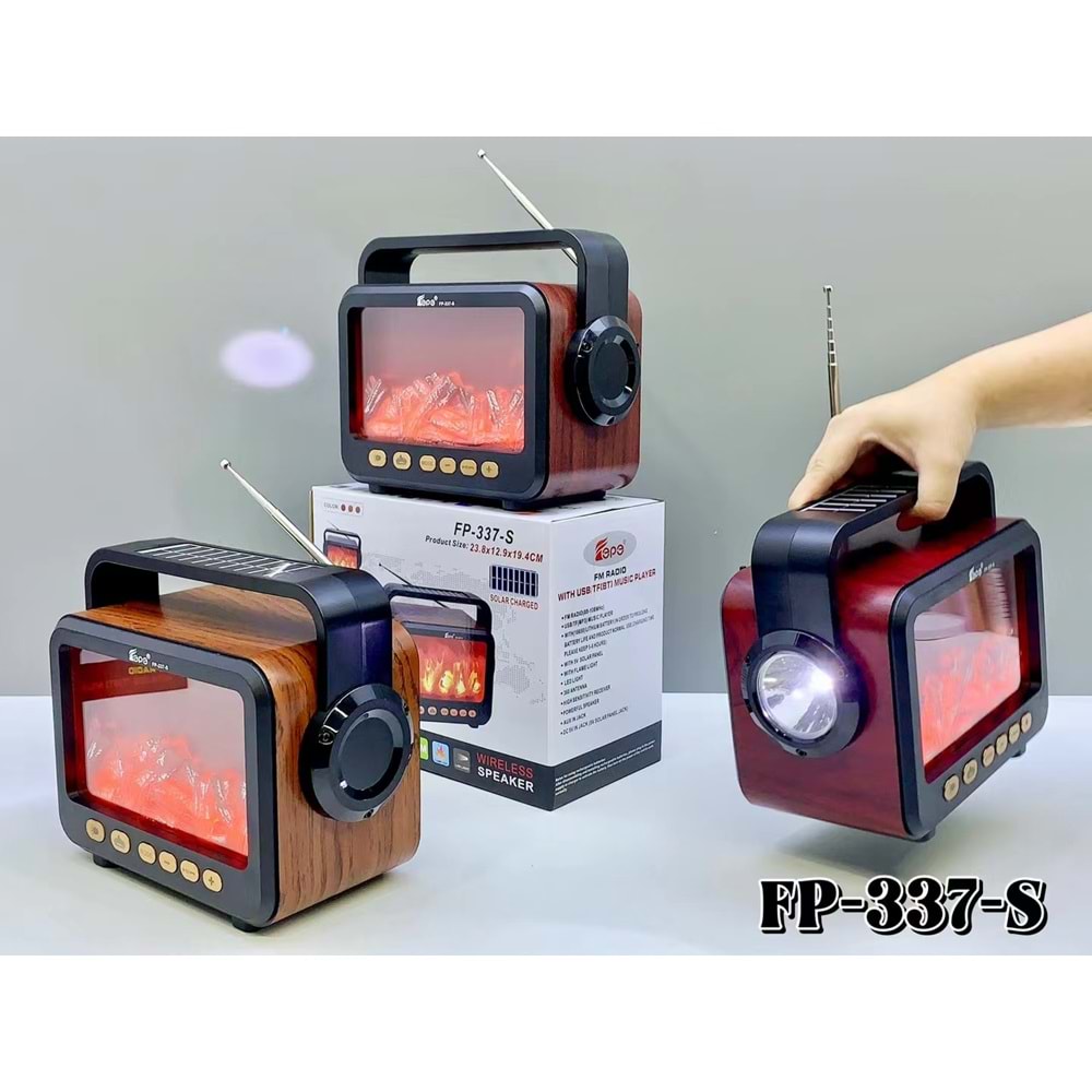 FP-337 ŞÖMİNELİ NOSTALJİK RADYO