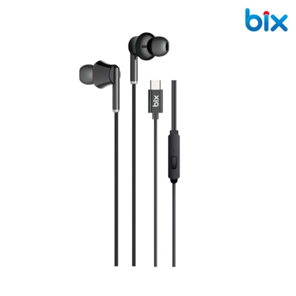 Bix TCC2HF In-Ear Headphoneswith Type-C Hi-Fi andMicrophone with Extra Bass