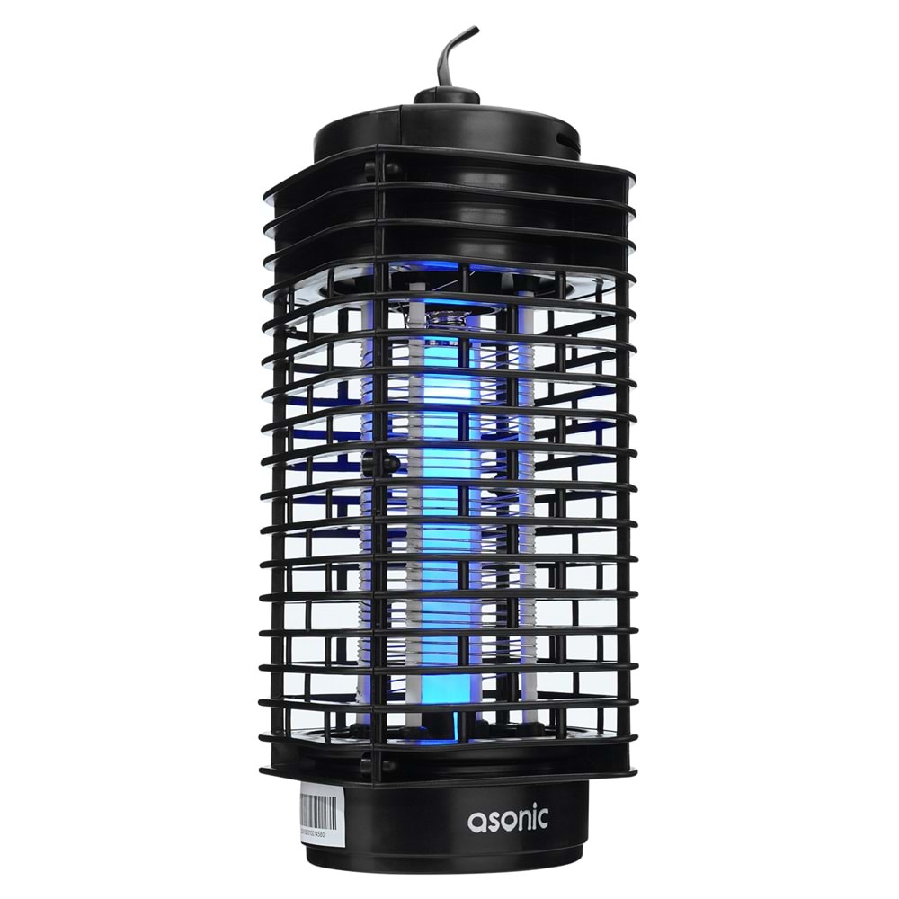 Asonic S24 PRO Kokusuz Taşınabilir LED Mavi Işıklı Sinek Öldürücü Siyah 4W Açılabilen Alt Kapak