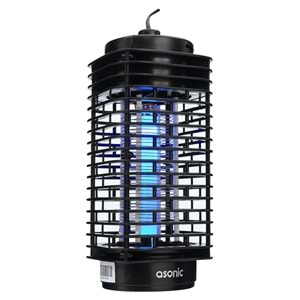 Asonic S24 PRO Kokusuz Taşınabilir LED Mavi Işıklı Sinek Öldürücü Siyah 4W Açılabilen Alt Kapak