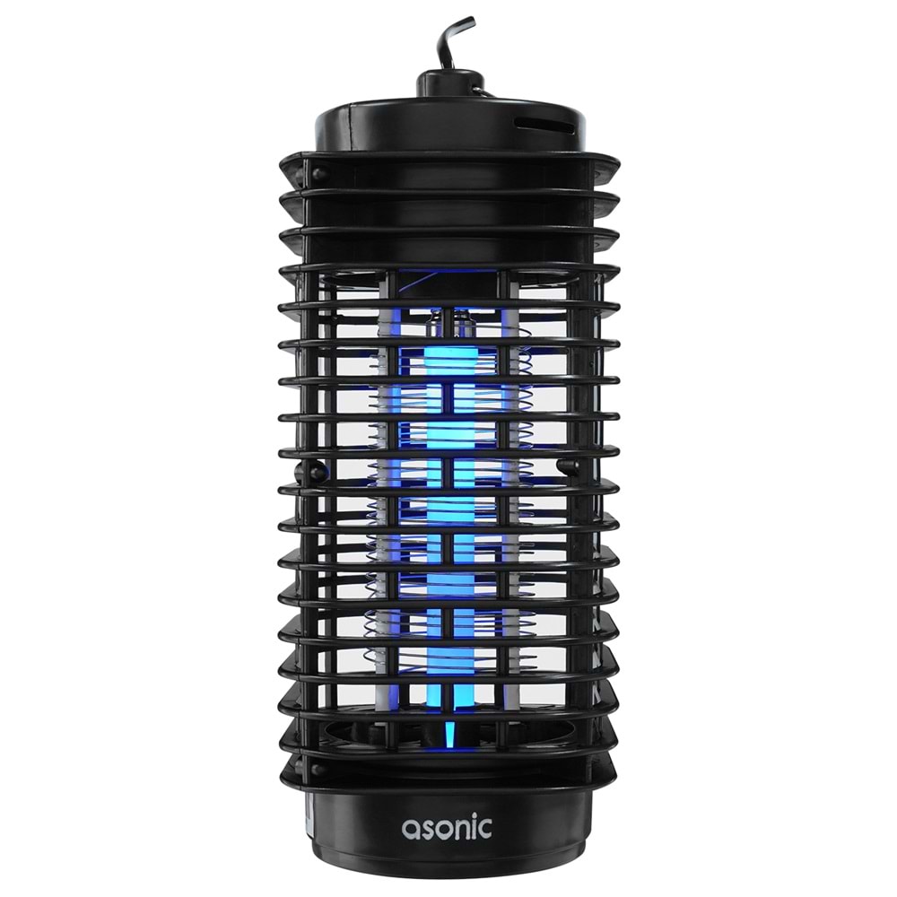 Asonic S24 PRO Kokusuz Taşınabilir LED Mavi Işıklı Sinek Öldürücü Siyah 4W Açılabilen Alt Kapak